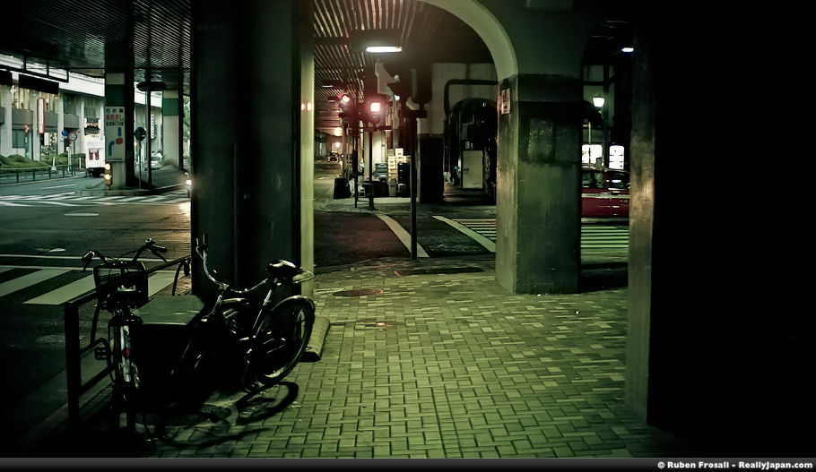 Backstage of a shining city