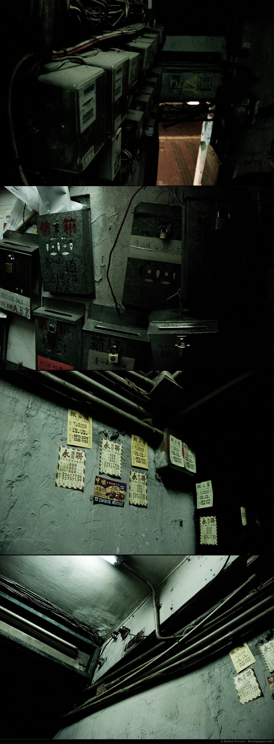 Inside an old public housing estate in Hong Kong
