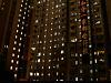 Public housing estate at night